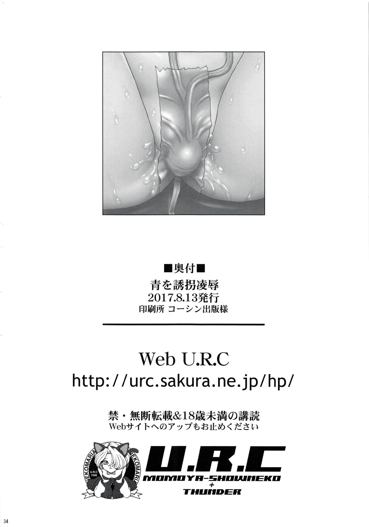 Kidnapping Series —  Blue’s Abduction and Brutal Rape  [C92 U.R.C Momoya Show-Neko English]