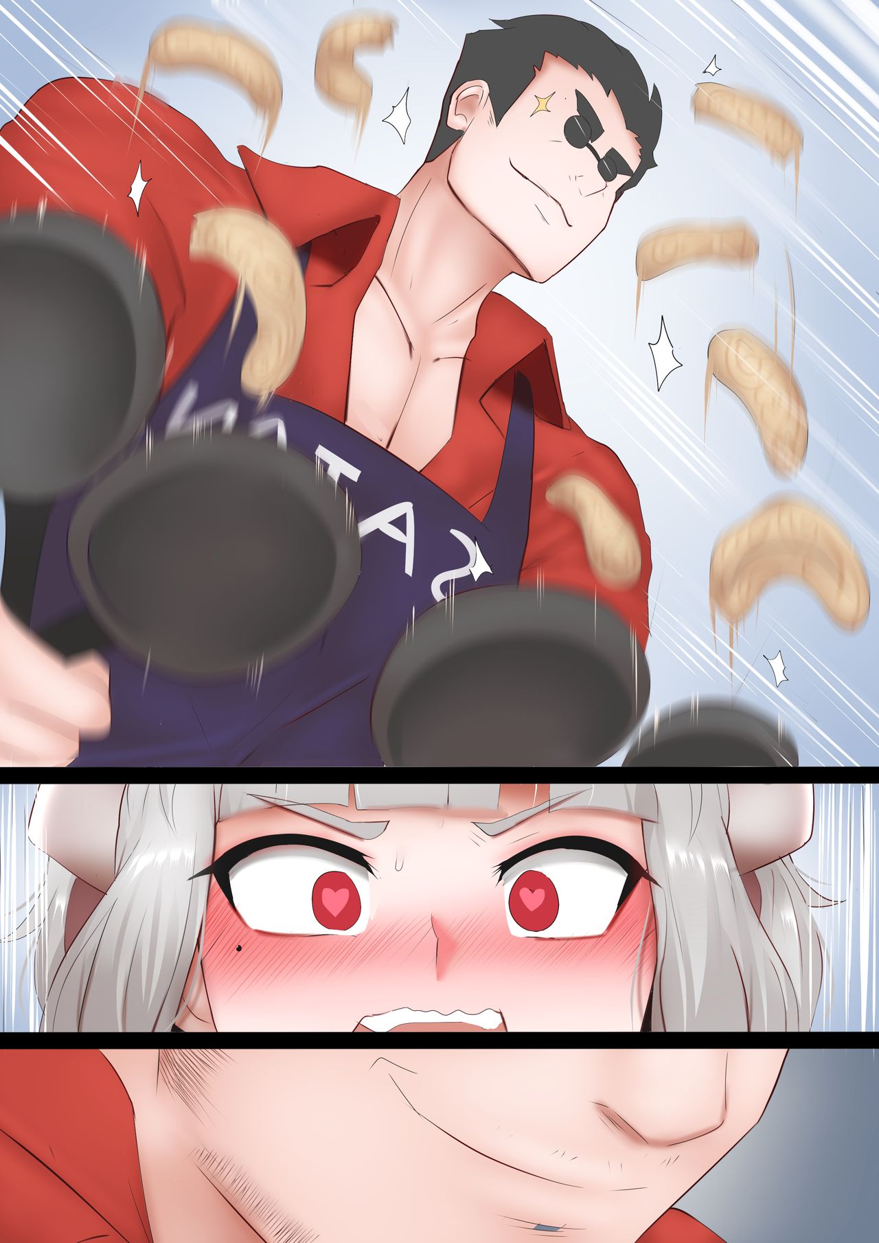 Kitchen Series — Wet Pancake Fuck Challenge With Busty Helltaker Girls [Ginhaha]