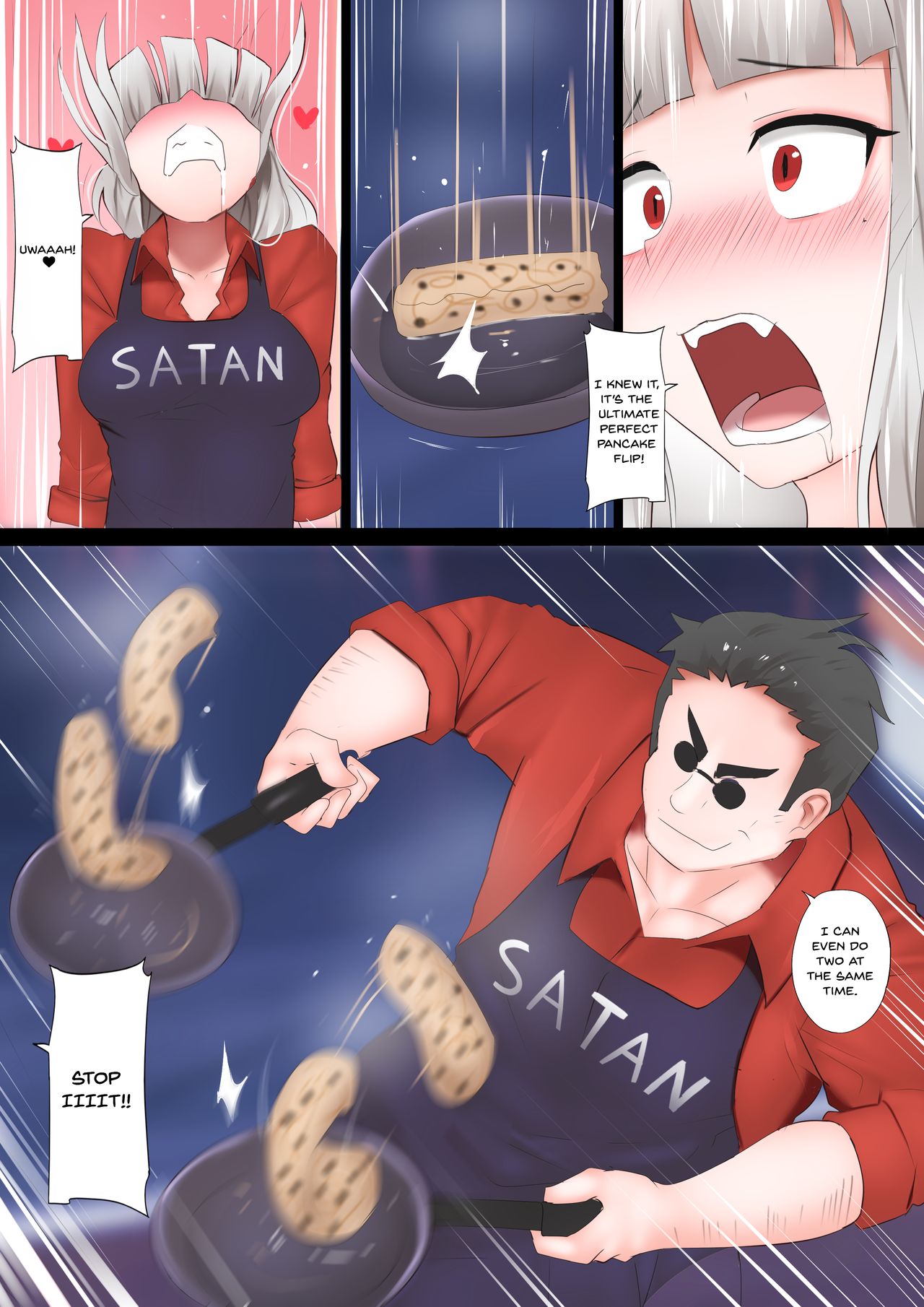 Kitchen Series — Wet Pancake Fuck Challenge With Busty Helltaker Girls [Ginhaha]