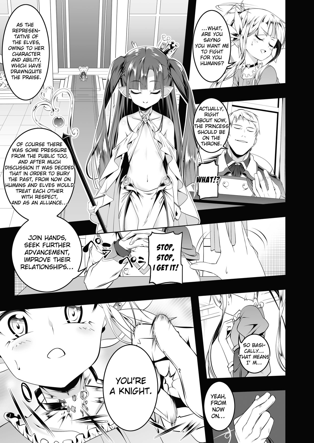 Knight Series — Ecstasy Knight Elfina Gets Fucked Hard Vol. 4 [Yuunabe Shinkouchuu (Tanabe Kyou)] [English] [HappyMerchants] [Digital]