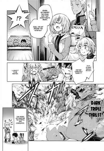 Kotatsu Series — Fucking Okita-san Under The Kotatsu With Heavy Creampie Action [Jet-Black Baselarde (Kuno Touya)]