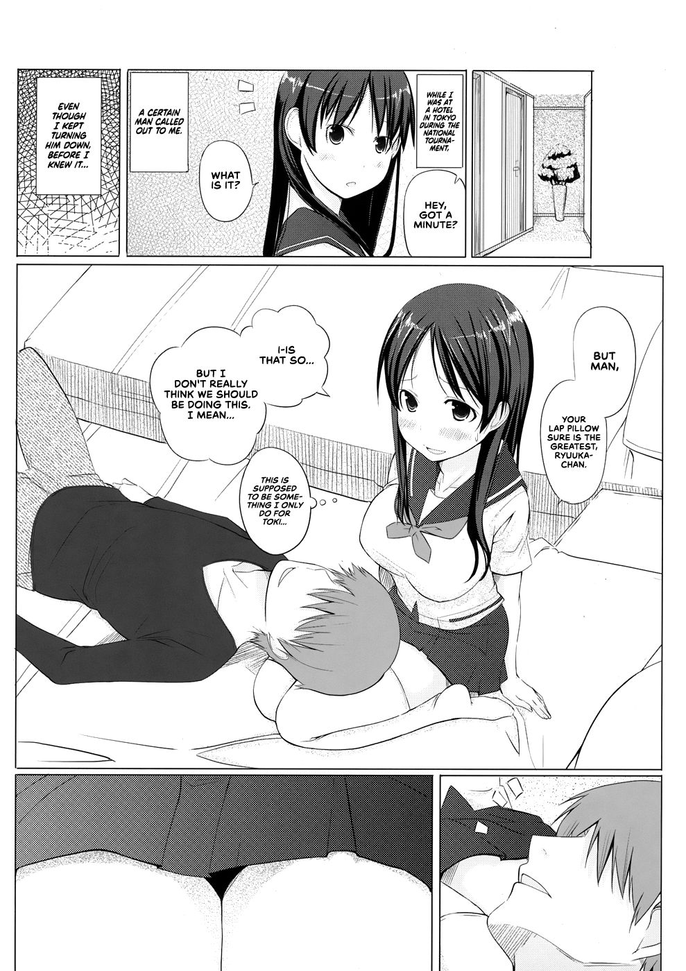 Lap Pillow Series — Ryuuka’s Thigh Pillow Fuck Session with Saki [C82] [Shijima (Kisen)]