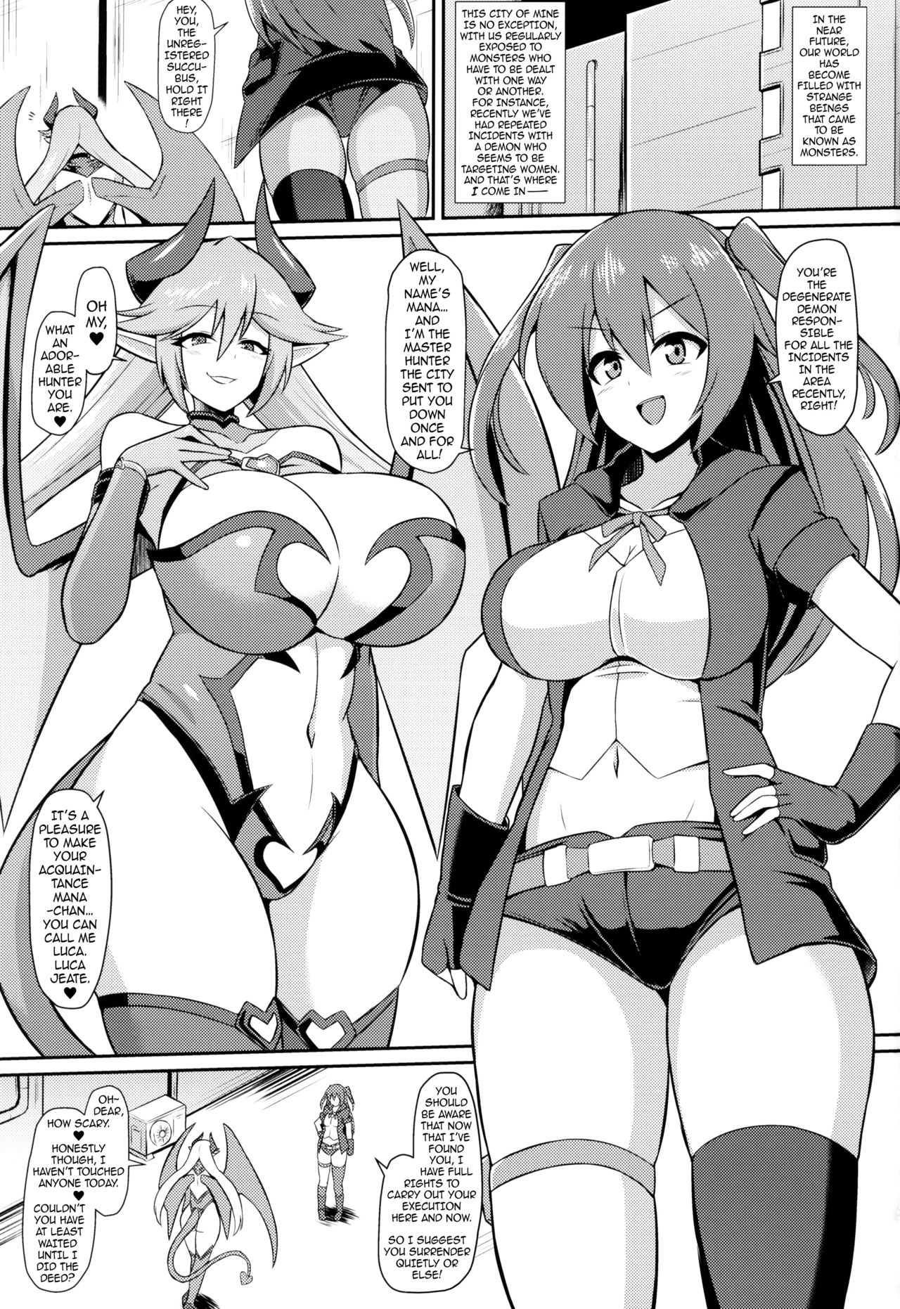 Lesbian Series — Succubus Lust Crest Pleasure Training [COMIC1☆15 Ikameshi Shokudou]