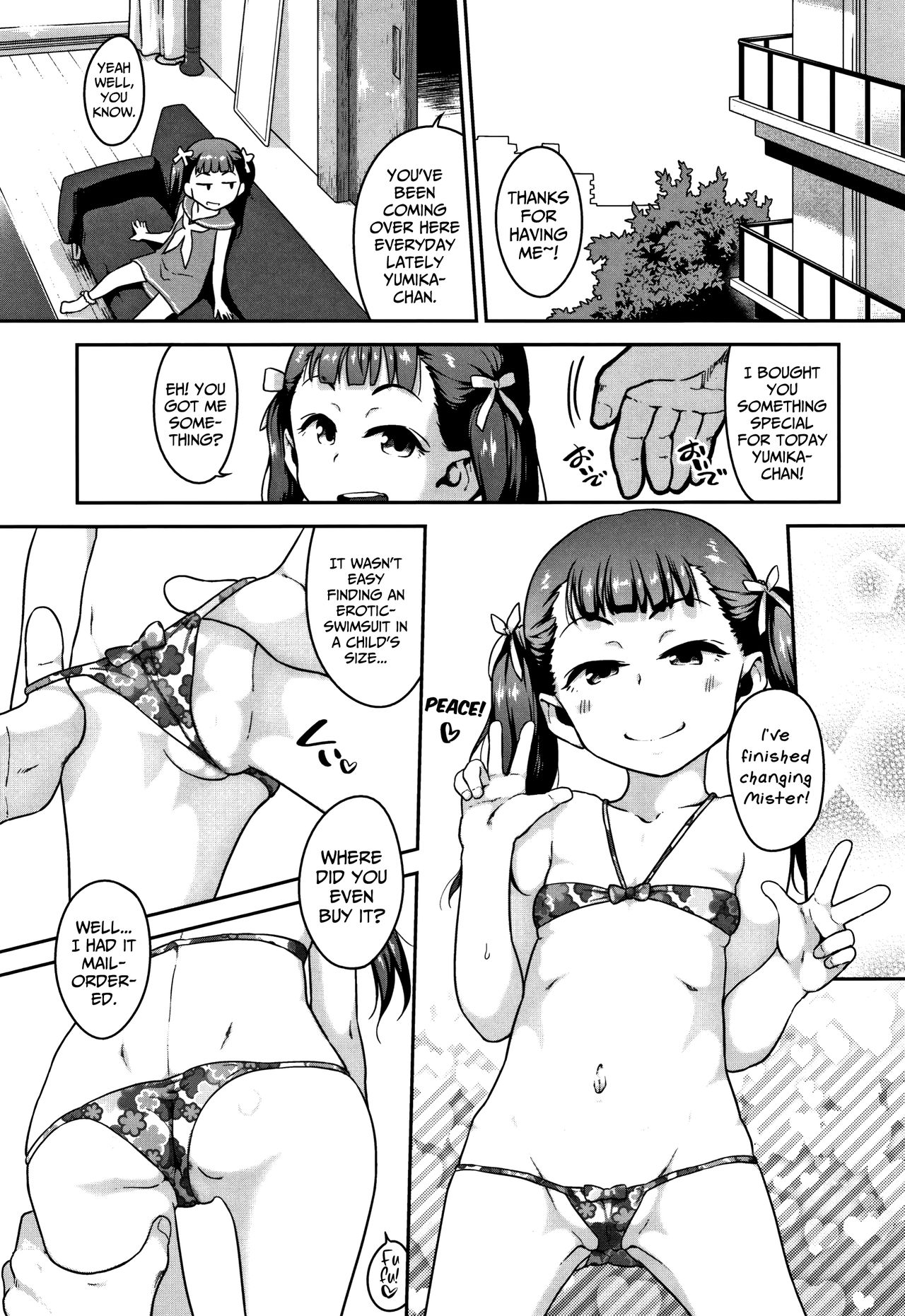 Lolicon Series — Spring 2018 Lucky Pervert Teasing Little Girls With Bulging Young Bodies [Chiguchi Miri]