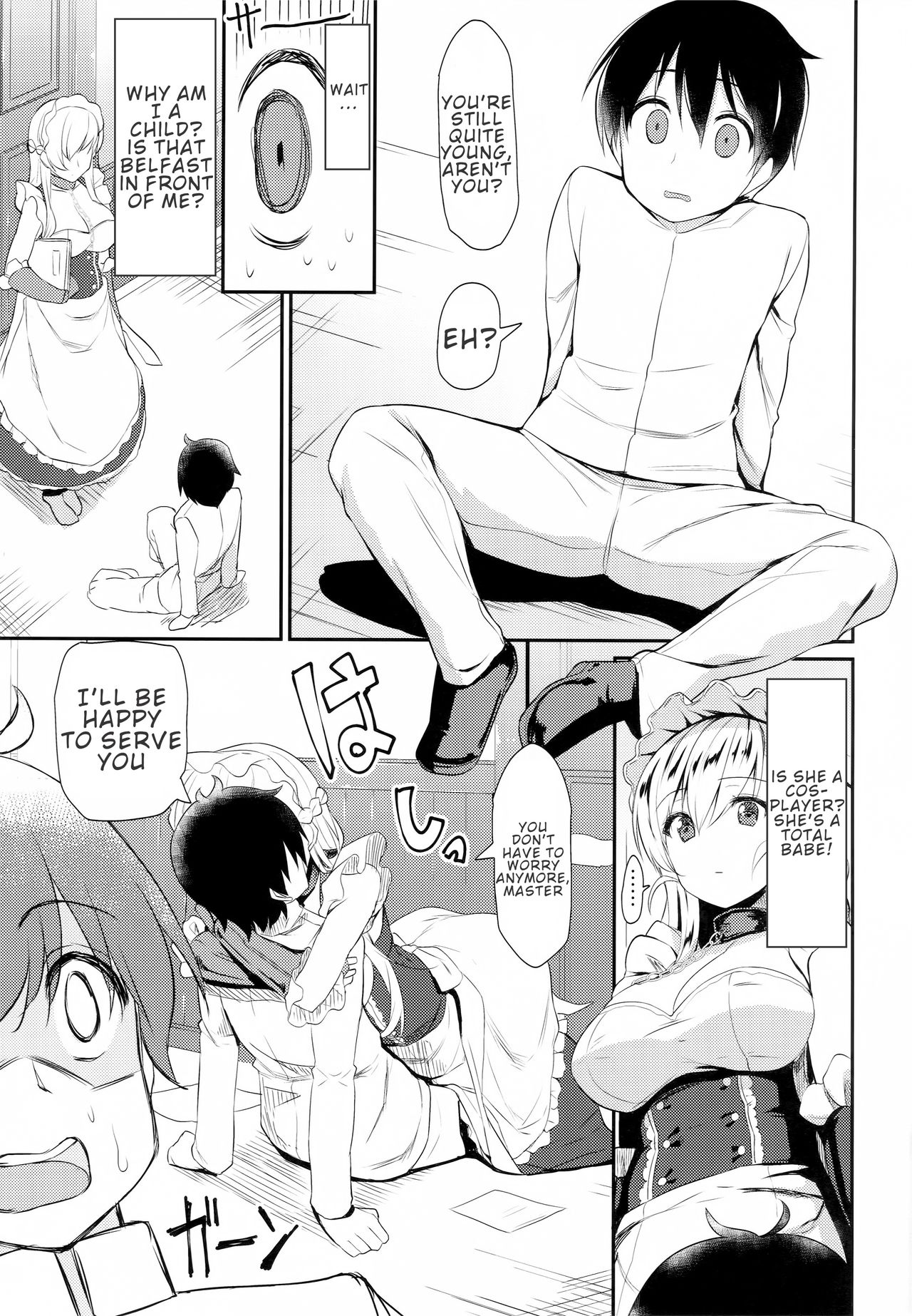 Maid Series —  Belfast Maid Gets Fucked Hard By Young Cock In Explicit Hentai Comic  [C93 Ginga-kei PRIDE B-Ginga]