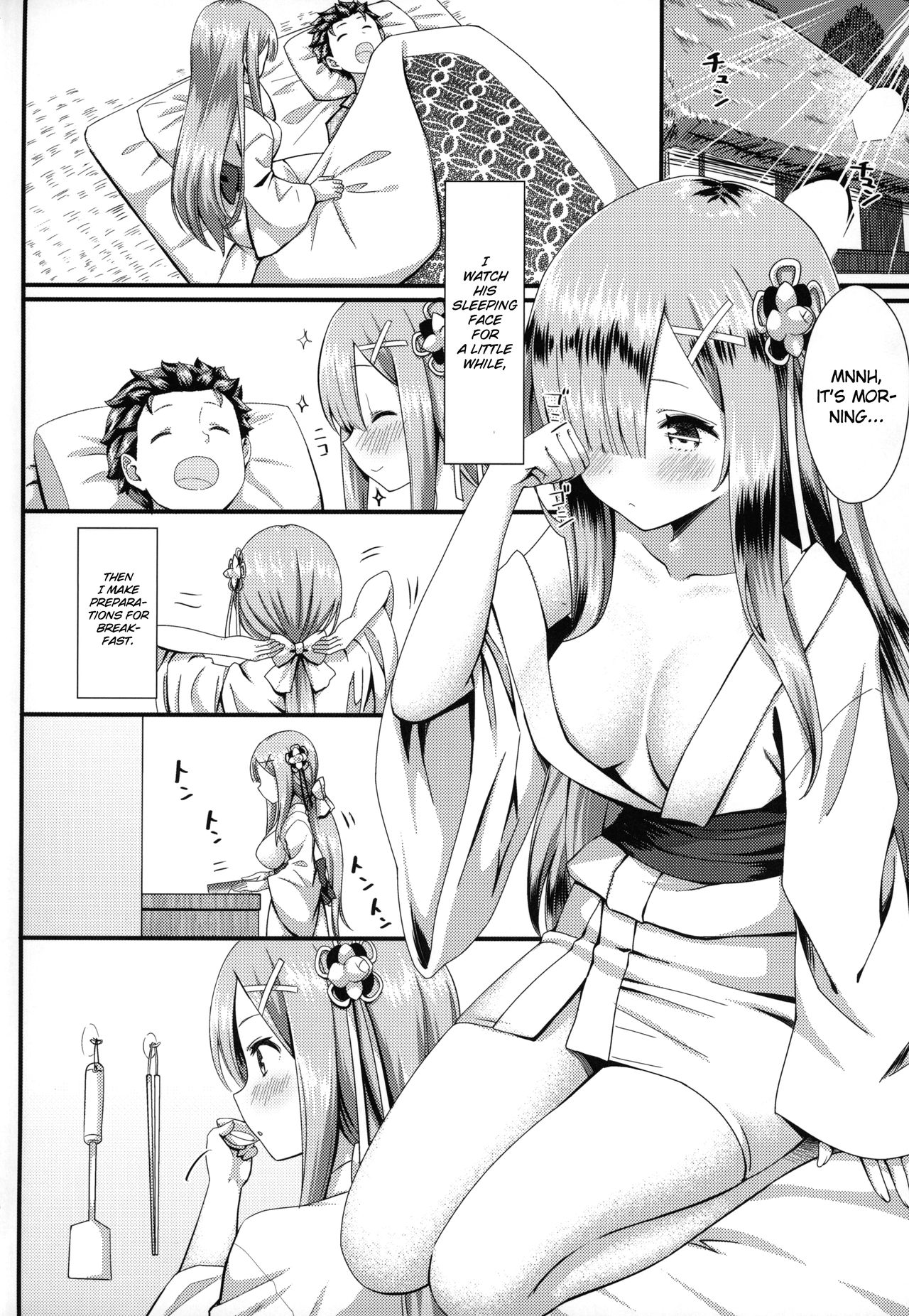 Maidservant Series — Rem Fucked Hardcore in Isekai Fantasy Sex Life [C96] [Kamikire Basami (Yasuyuki)] [Thennos scans]