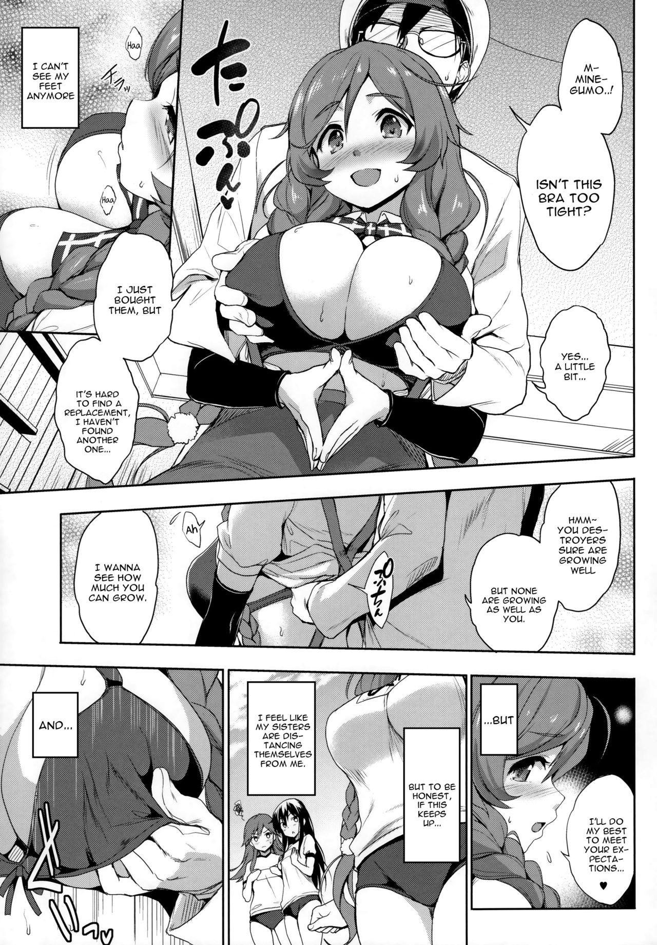 Mature Women Series — KanColle Shipgirl Minegumo Big Tits Breastfeeding Diary Creampie Sex [C96] [Jouji Mujoh] [English]