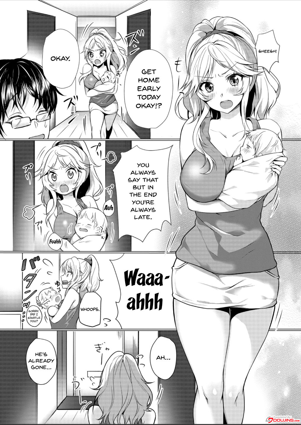 Milking Mother Series — Impregnation Creampies for a Lactating Housewife! If You Cum Inside Me That Much… My Milk Will Overflow! 1-3 [Hanasaku Mahiru]