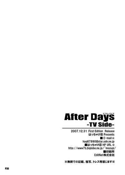 NTR Series — After Days: TV Side [Hacchakesou (PONPON)]