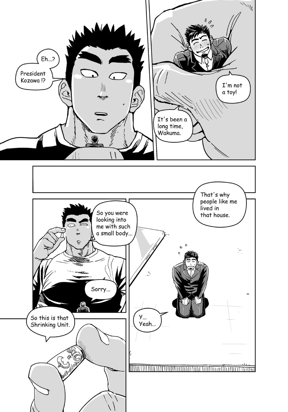 Office Series — The Tiny President Gets Used As A Toy By The Giant New Recruit [Gakuranman (Chijimetaro)]
