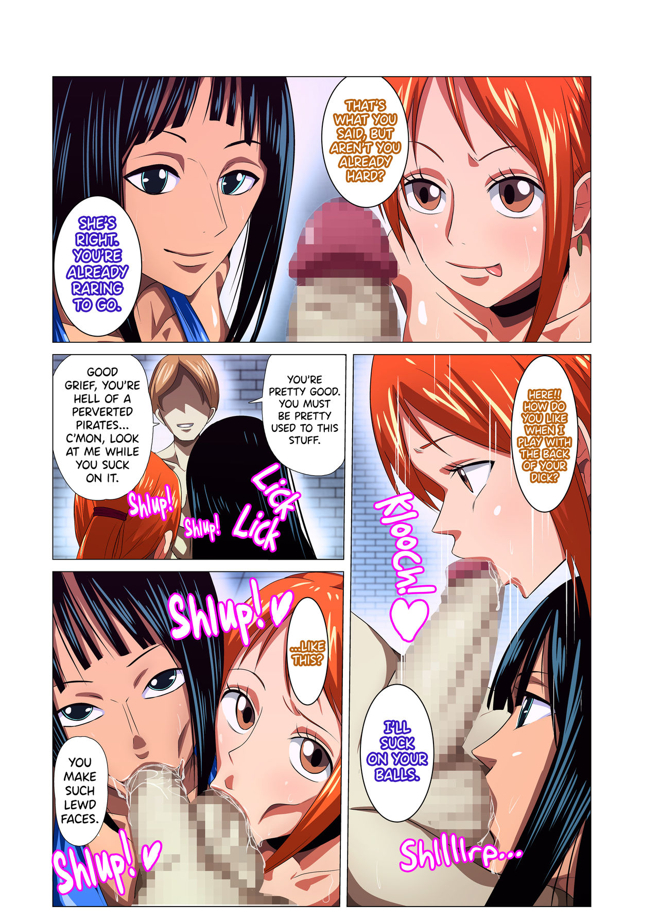 Pirate Series — Female Pirate Secretly Entertains with Hardcore Fucking [Q Doujin] [English] [biribiri]