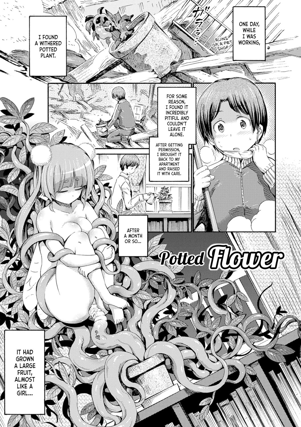 Potted Flower Series — Horny Centaur Girl Fucks Hard on the Planter