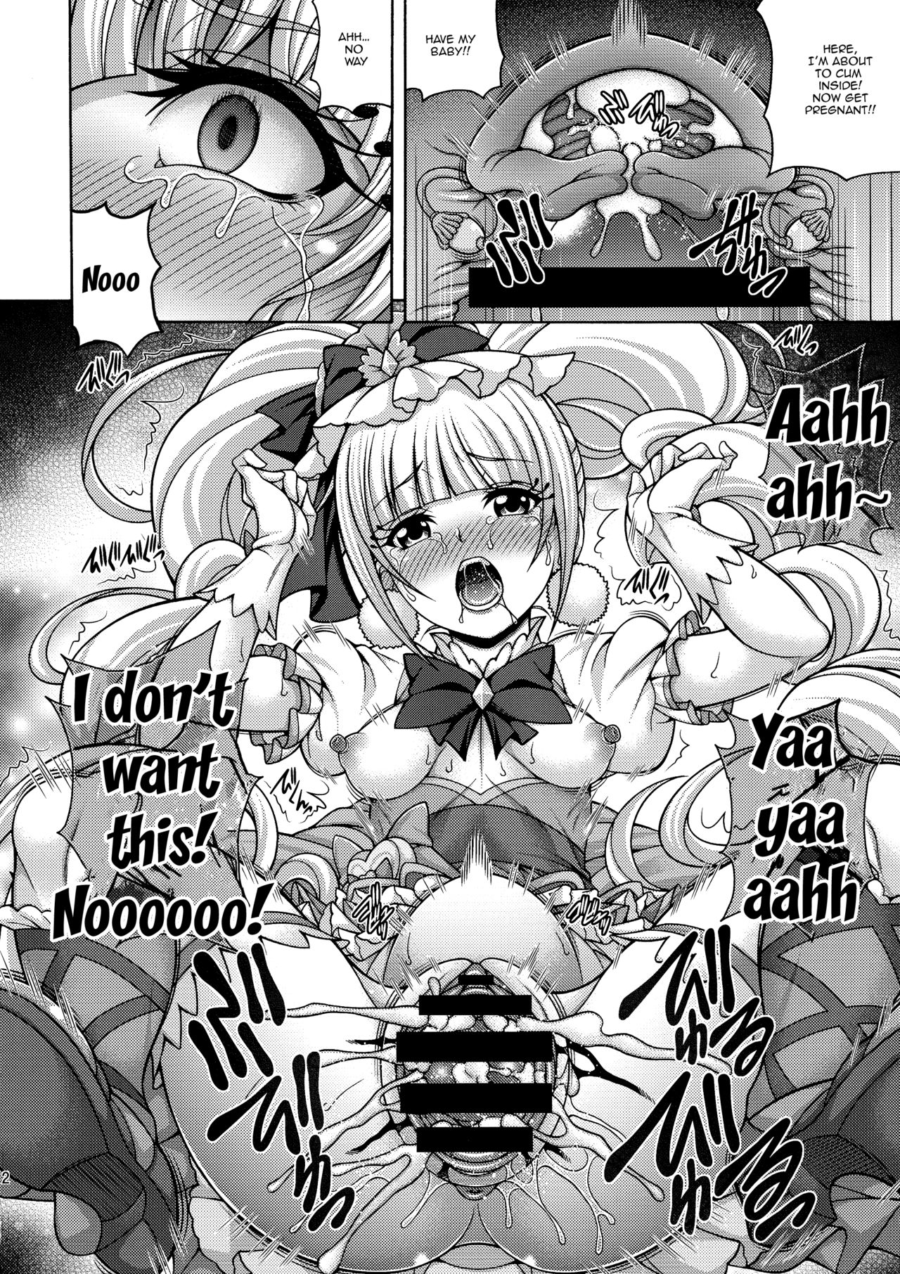 Pregnant Series —  Haramase Breeding Fuck Fest with Fertile PreCure Sluts [C95 K2 Tomo no Kai Mizuki Hugtto! PreCure English Doujins.com]