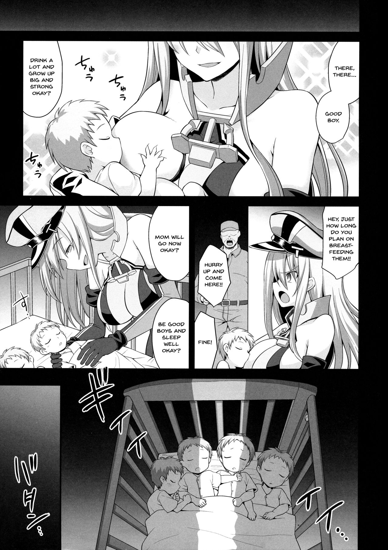 Pregnant Series — Prinz Eugen & Bismarck Fucked Hard, Impregnated, and Forced to Give Birth [COMIC1☆15 Akuten Soushin Kokutou Nikke KanColle]