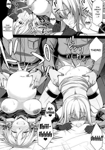 Pregnant Series — Prinz Eugen & Bismarck Fucked Hard, Impregnated, and Forced to Give Birth [COMIC1☆15 Akuten Soushin Kokutou Nikke KanColle]