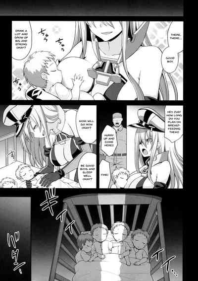 Pregnant Series — Prinz Eugen & Bismarck Fucked Hard, Impregnated, and Forced to Give Birth [COMIC1☆15 Akuten Soushin Kokutou Nikke KanColle]