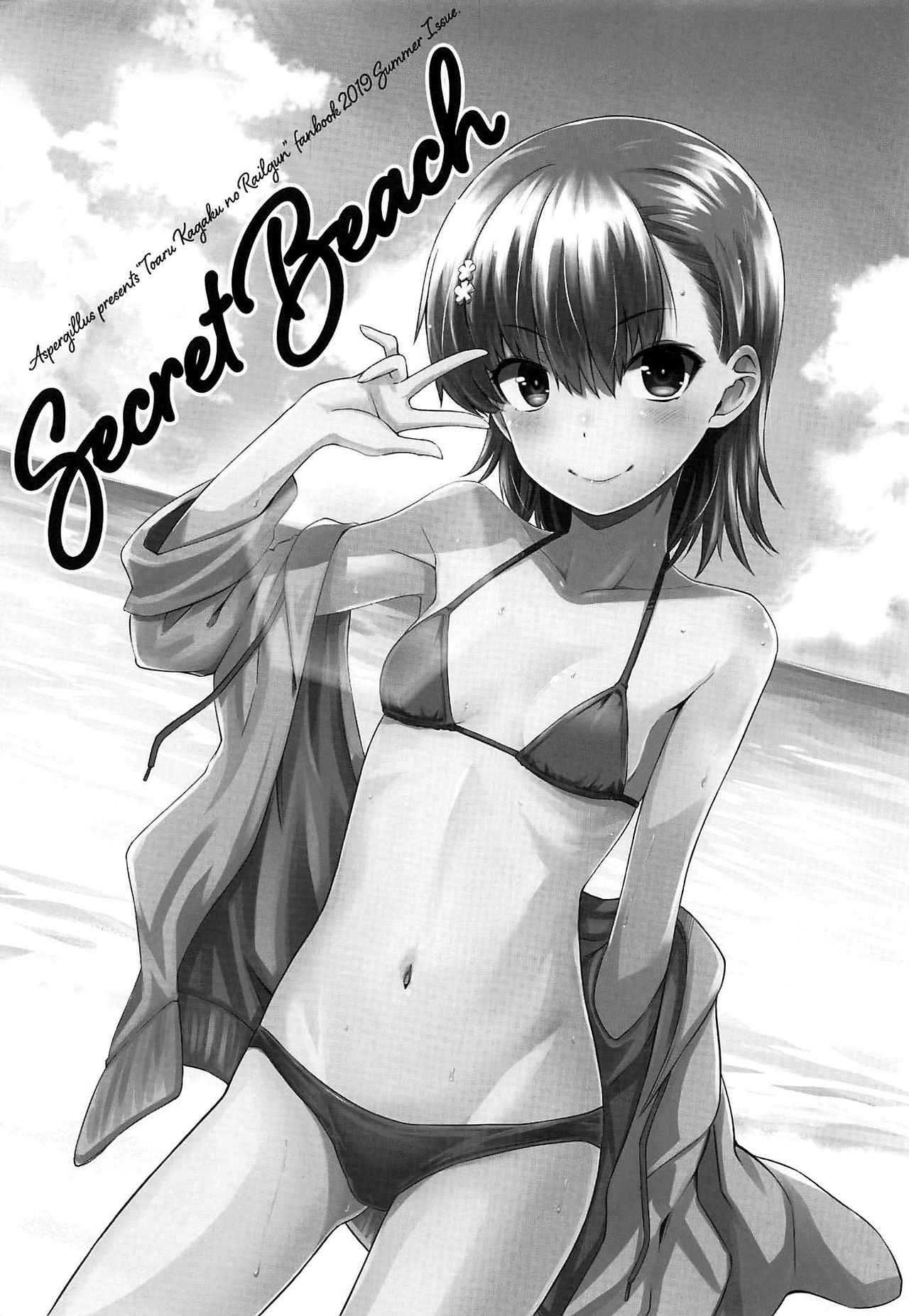 Public Series — Secret Beach Exhibitionism with Busty Swimmer Misaka Mikoto