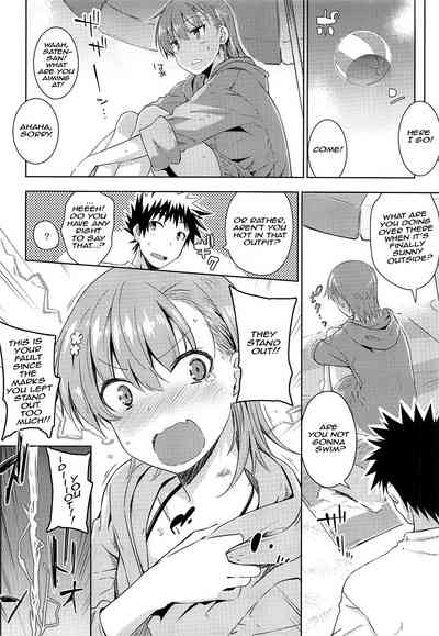 Public Series — Secret Beach Exhibitionism with Busty Swimmer Misaka Mikoto