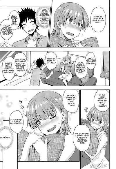 Public Series — Secret Beach Exhibitionism with Busty Swimmer Misaka Mikoto