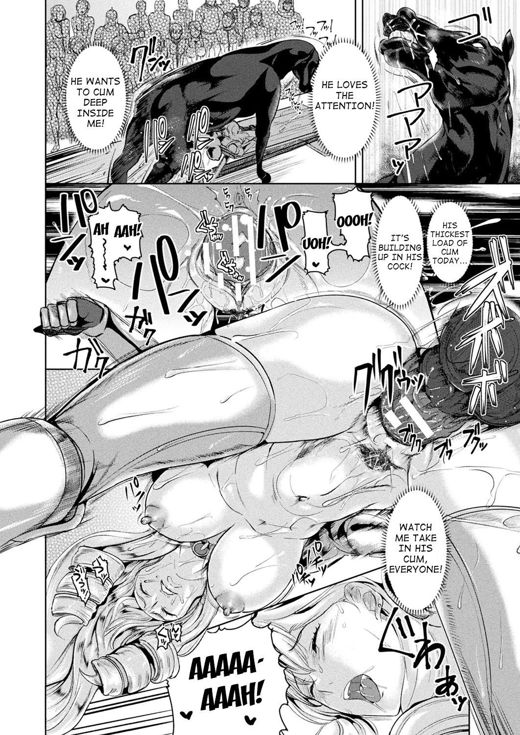 Public Series — White Rose Knight Loriana Gets Publicly Ravaged by Beasts [Satou Souji]