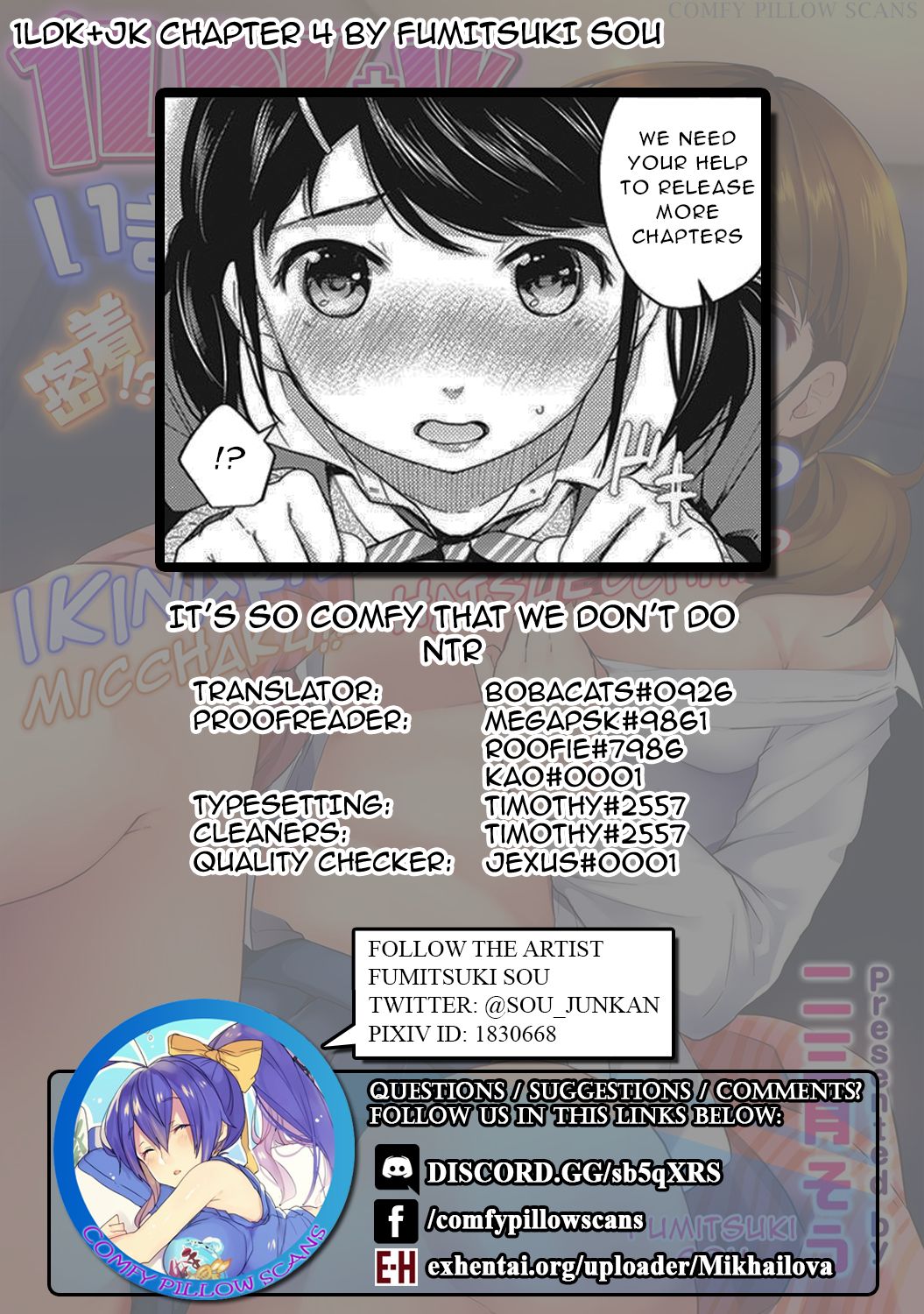 Roommate Series — Sudden Cohabitation with a High School Girl Leads to Intense First-Time Sex and Constant Sticky Creampies [Fumitsuki Sou] 1LDK+JK Ikinari Doukyo? Micchaku!? Hatsu Ecchi!!? Ch. 1-15