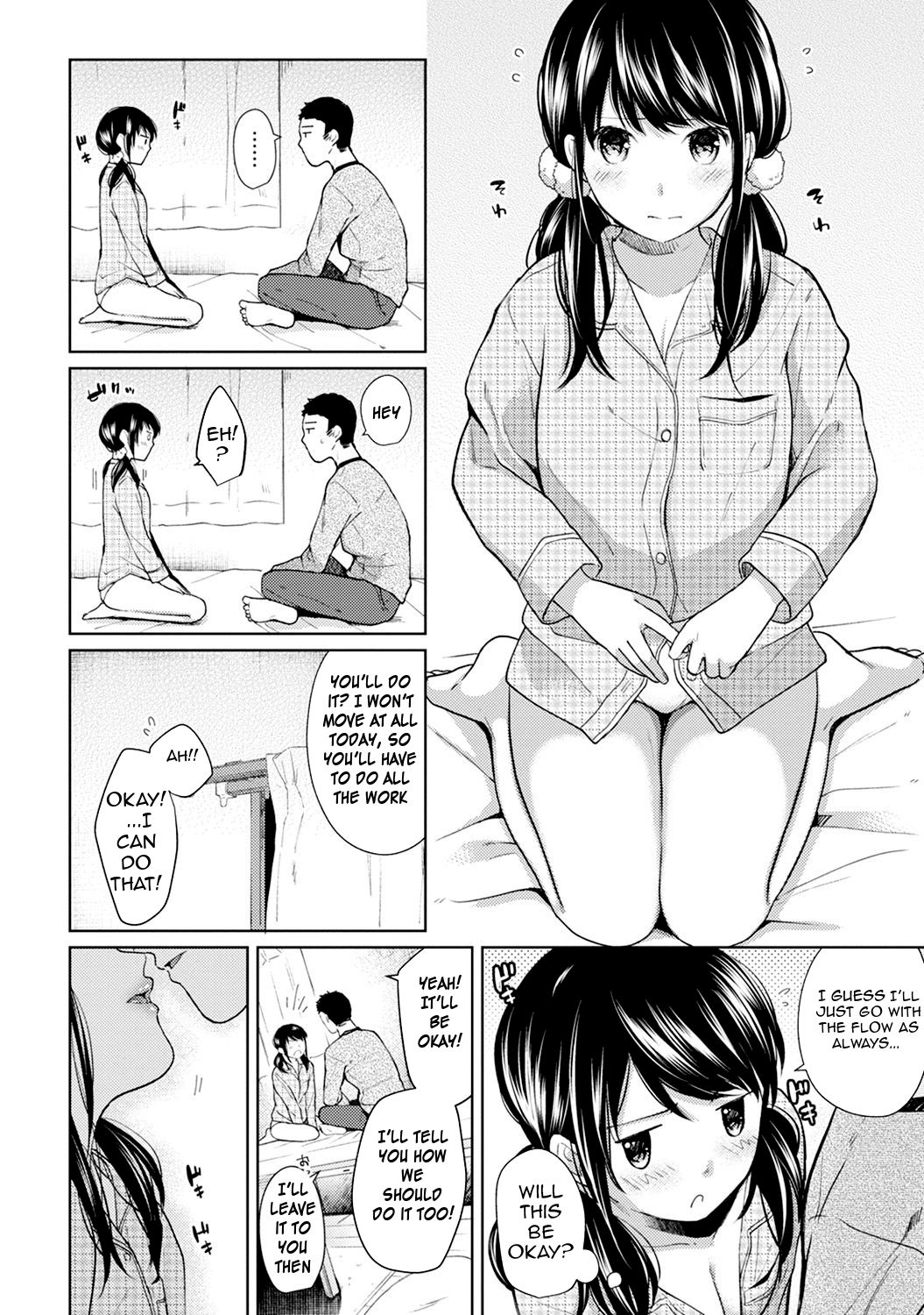 Roommate Series — Sudden Cohabitation with a High School Girl Leads to Intense First-Time Sex and Constant Sticky Creampies [Fumitsuki Sou] 1LDK+JK Ikinari Doukyo? Micchaku!? Hatsu Ecchi!!? Ch. 1-15
