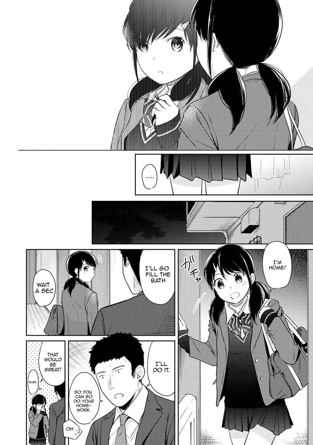 Roommate Series — Sudden Cohabitation With High School Girl Leads To Intense First Time Sex And Non-Stop Fucking [Fumitsuki Sou] 1LDK+JK Ikinari Doukyo? Micchaku!? Hatsu Ecchi!!? Ch. 1-19