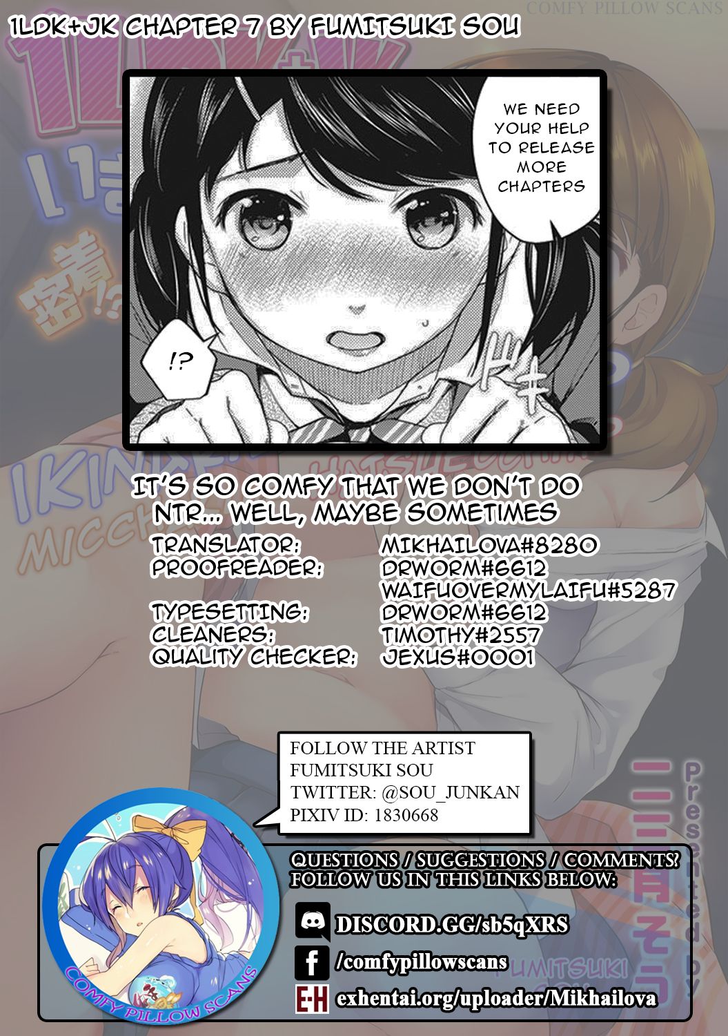 Roommates Series — Sudden Cohabitation with a High School Girl Leads to Intense First-Time Sex  [Fumitsuki Sou] 1LDK+JK Ikinari Doukyo? Micchaku!? Hatsu Ecchi!!? Ch. 1-18