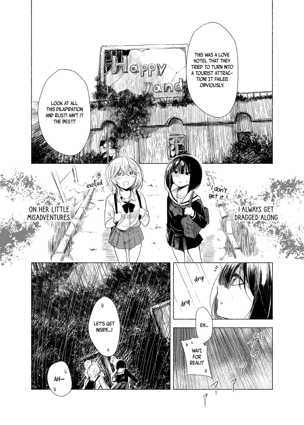 Ruined Lesbian Series — Post-Apocalyptic Yuri Fucking in Abandoned Building [Burakuradou (Takeshisu)]