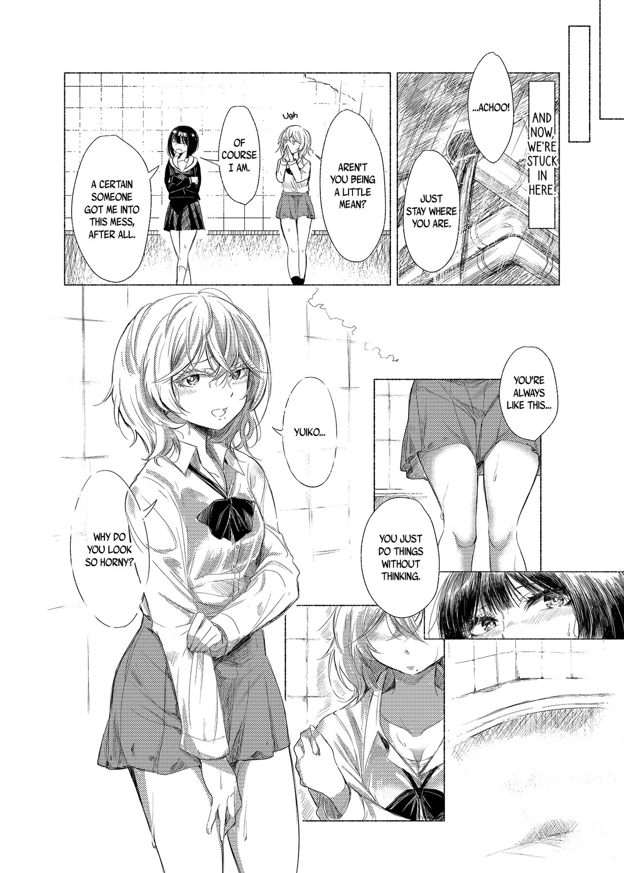 Ruined Lesbian Series — Post-Apocalyptic Yuri Fucking in Abandoned Building [Burakuradou (Takeshisu)]