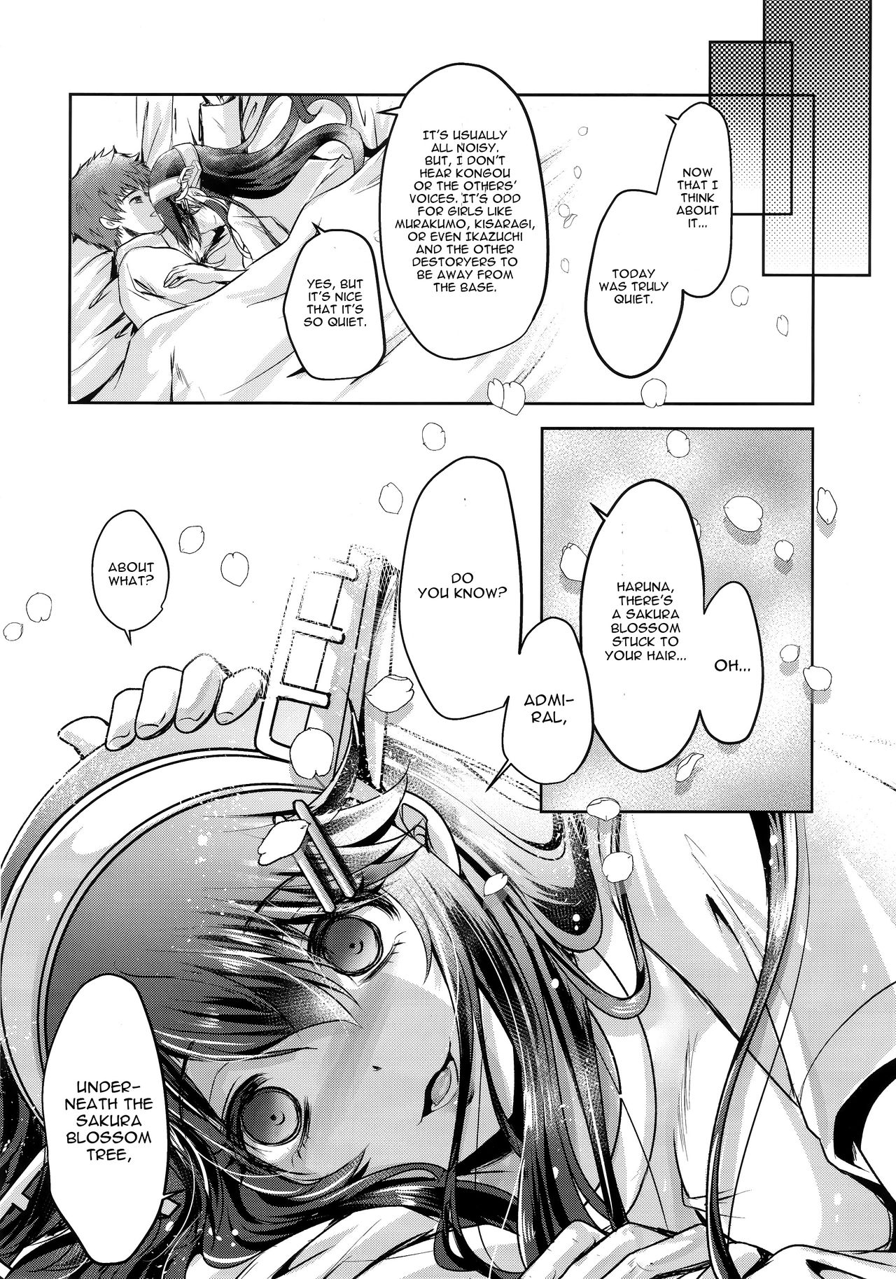 Schoolgirl Series — Cherry Blossom Base T-shirt Fuck with Busty Shipgirl Haruna Hardcore Gangbang Creampie