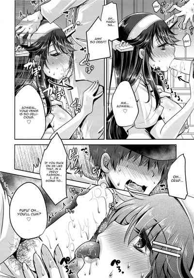 Schoolgirl Series — Cherry Blossom Base T-shirt Fuck with Busty Shipgirl Haruna Hardcore Gangbang Creampie