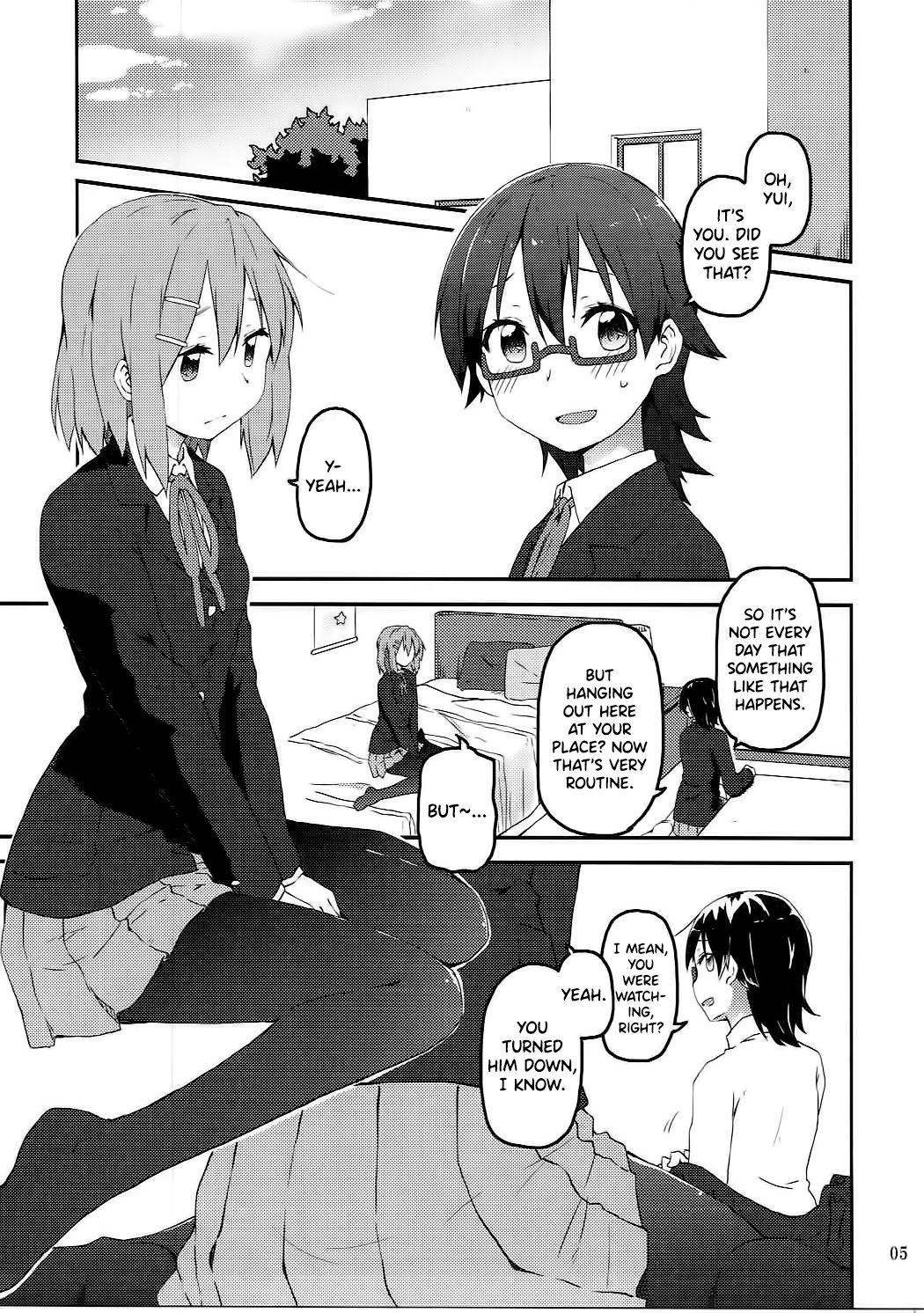Schoolgirl Series — Sunny Spot Fucking for a Happy Life [C90] [Rakugaki Ippentou (Kagiana)] [K-ON!]