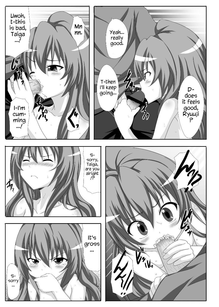 Schoolgirl Series — Toradora! Taiga and Minori share cock and get filled with mutual creampies