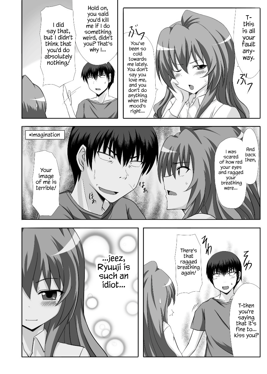 Schoolgirl Series — Toradora! Taiga and Minori share cock and get filled with mutual creampies