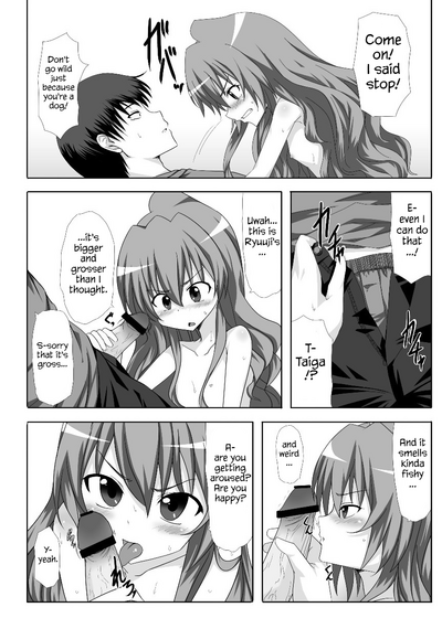 Schoolgirl Series — Toradora! Taiga and Minori share cock and get filled with mutual creampies
