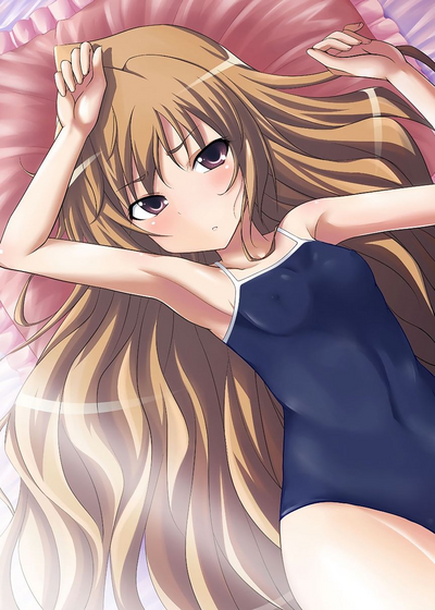 Schoolgirl Series — Toradora! Taiga and Minori share cock and get filled with mutual creampies