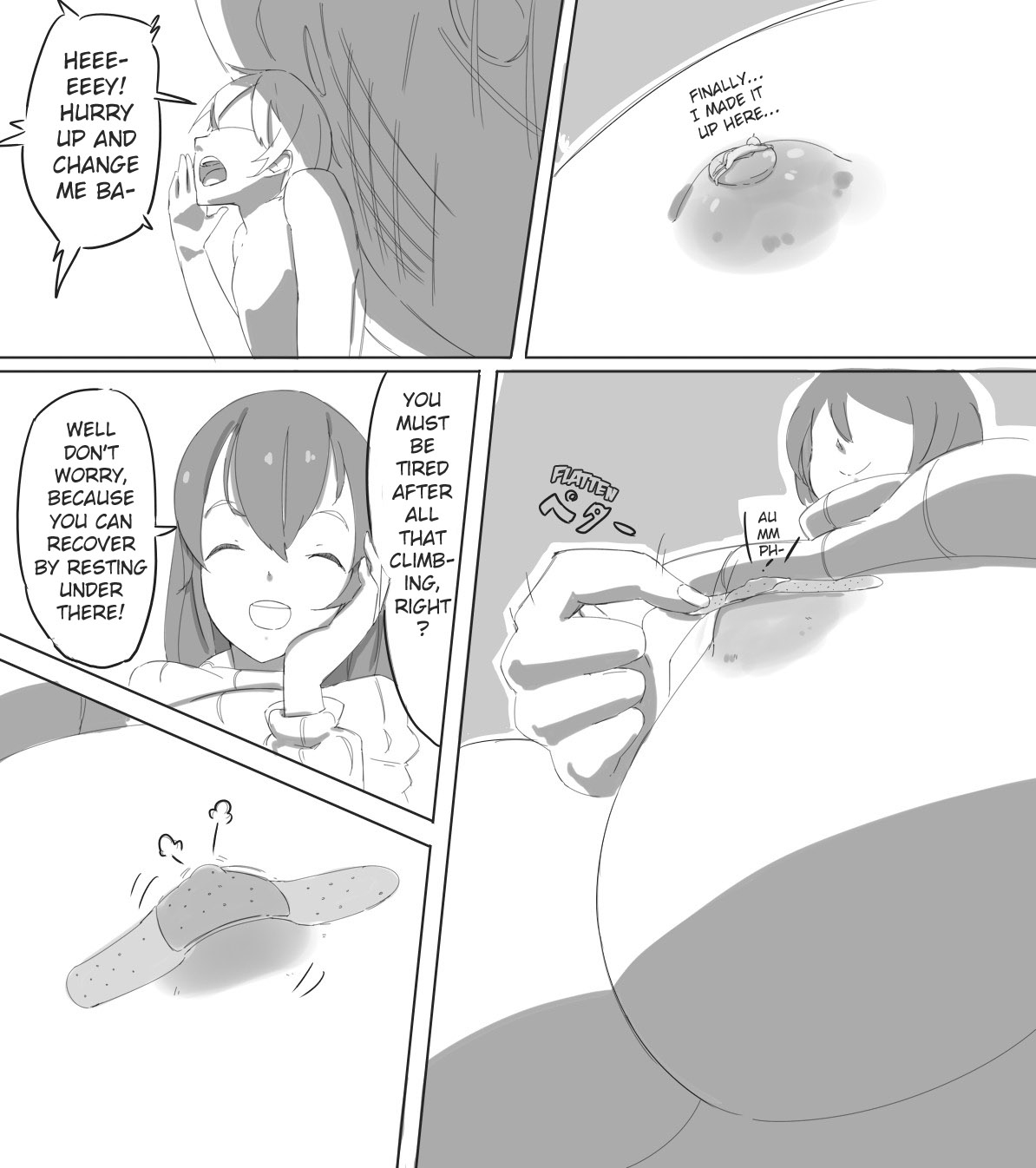 Shrunken Series — A Tiny Man Is Played With Like A Toy By A Giant Woman [Marushamo]