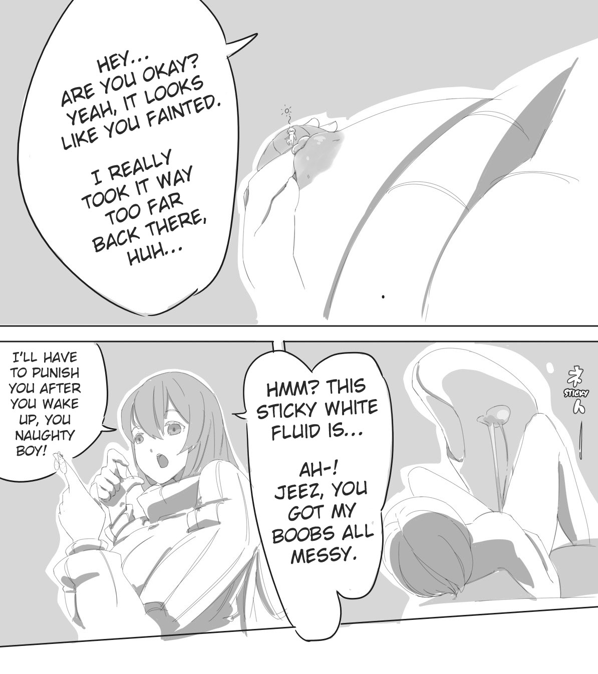 Shrunken Series — A Tiny Man Is Played With Like A Toy By A Giant Woman [Marushamo]