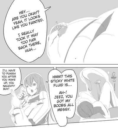 Shrunken Series — A Tiny Man Is Played With Like A Toy By A Giant Woman [Marushamo]