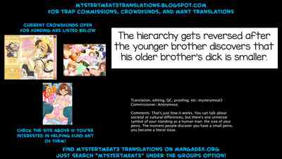Small Dick Brother Apology Series — Huge Cock Humiliation Submission Amateur Sex [C95 EGO DANCE Nanamatsu Kenji]