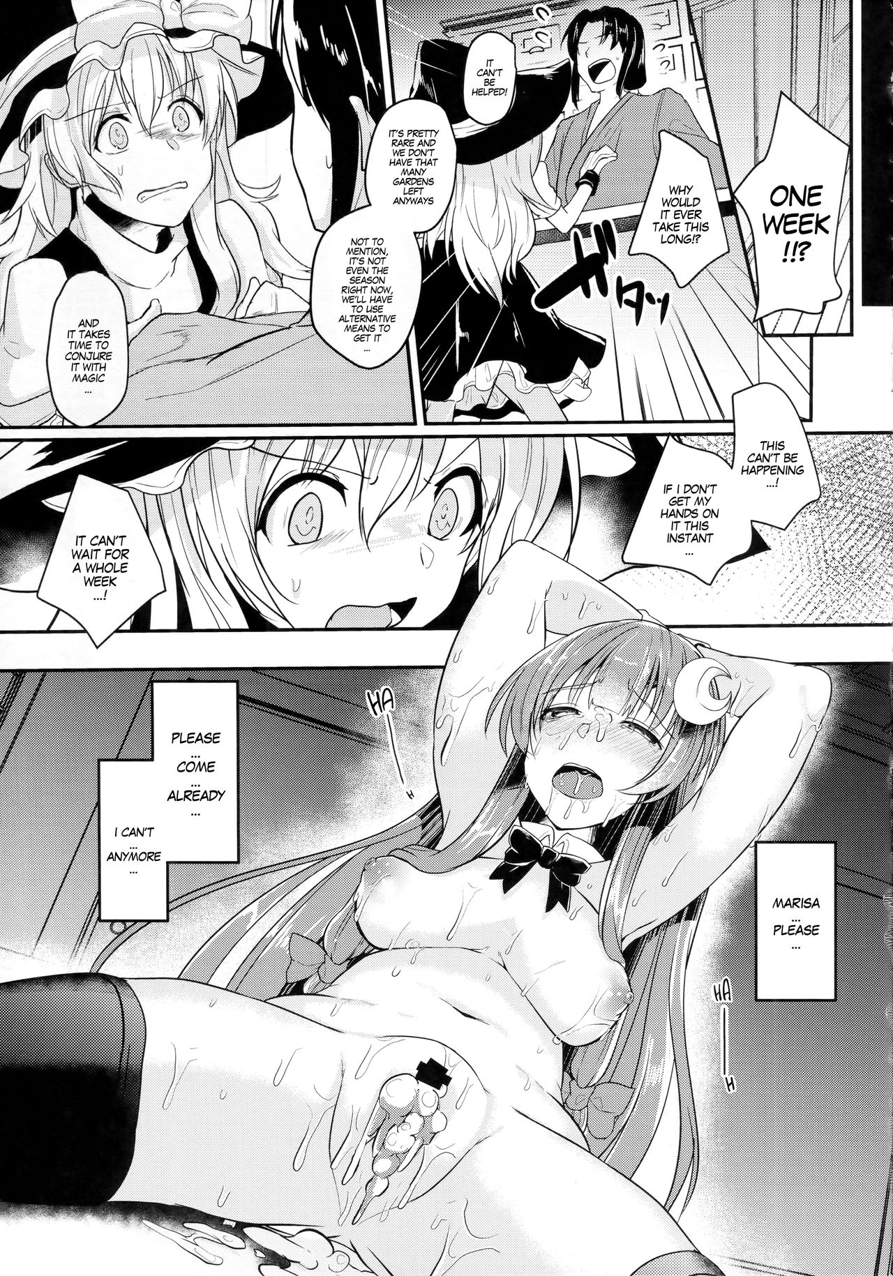 Substitute Series — Patchouli Gets Used As A Rough Fuckdoll For Hardcore Fantasy Sex [Reitaisai 15 Kuusou Monochrome Abi Touhou Project English MegaFagget]