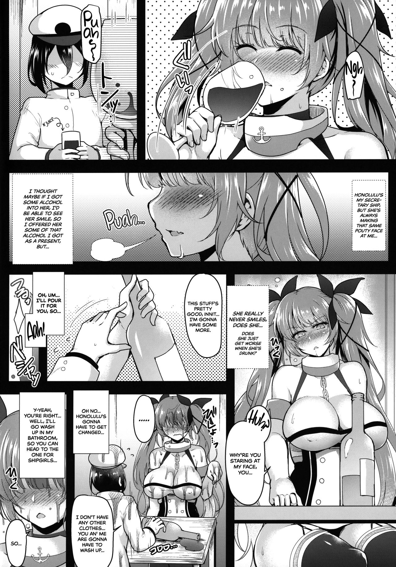 Swimsuit Series — Swimsuit-clad Honolulu Pouts and Comforts You With Her Big Tits [C96 C.R’s NEST (C.R)]