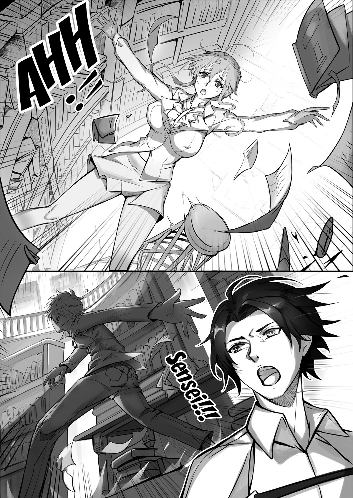 Teacher Series — FGO Instructor Gets Her Pussy Filled by Student Cock in Classroom Fuck [C95 Nameless Tsuki no Senninno]
