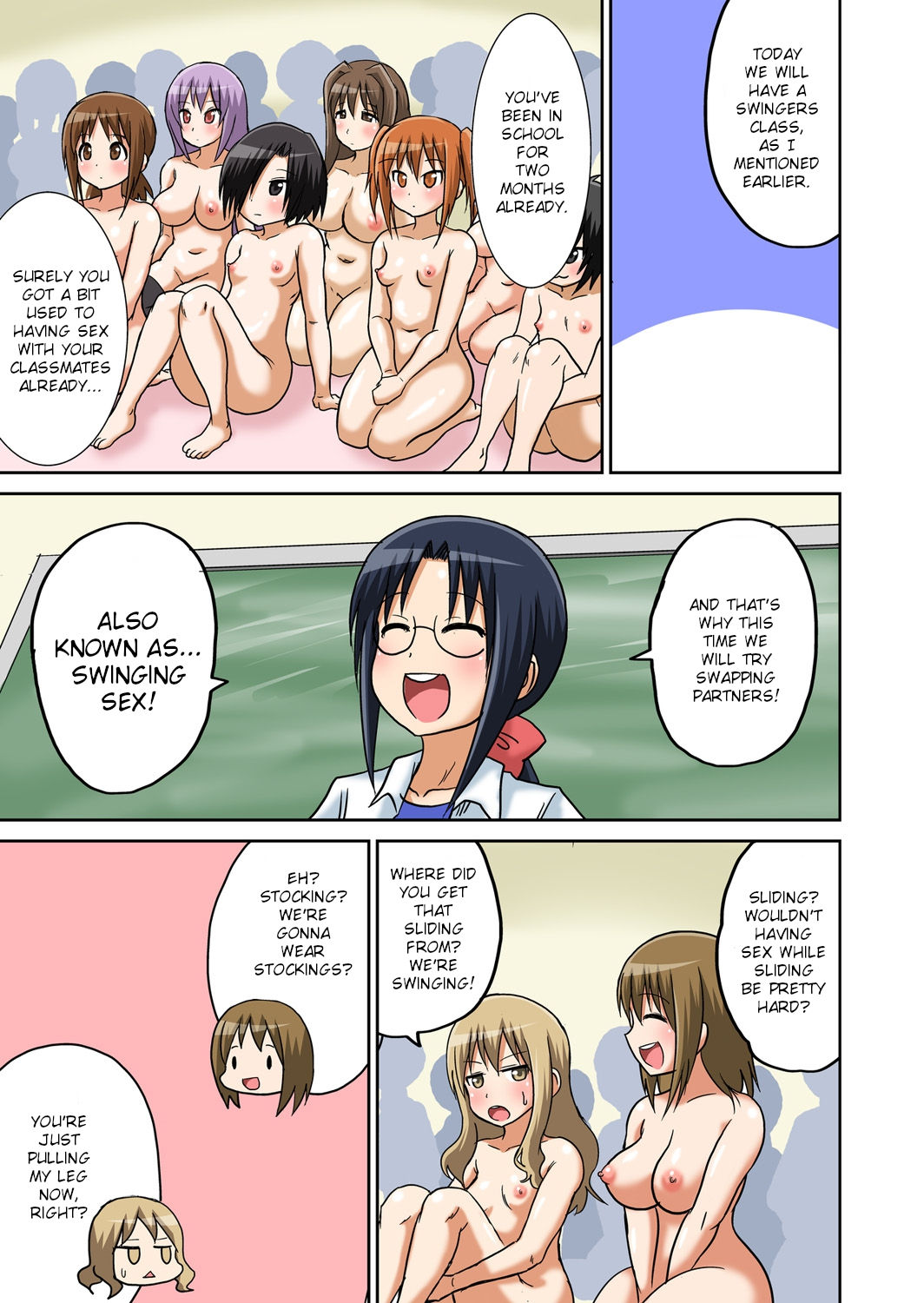 Teacher Series — Naughty Lessons with Busty Classmate Ch. 5 [Iguchi Sentarou] [English] [TSHH] [Digital]
