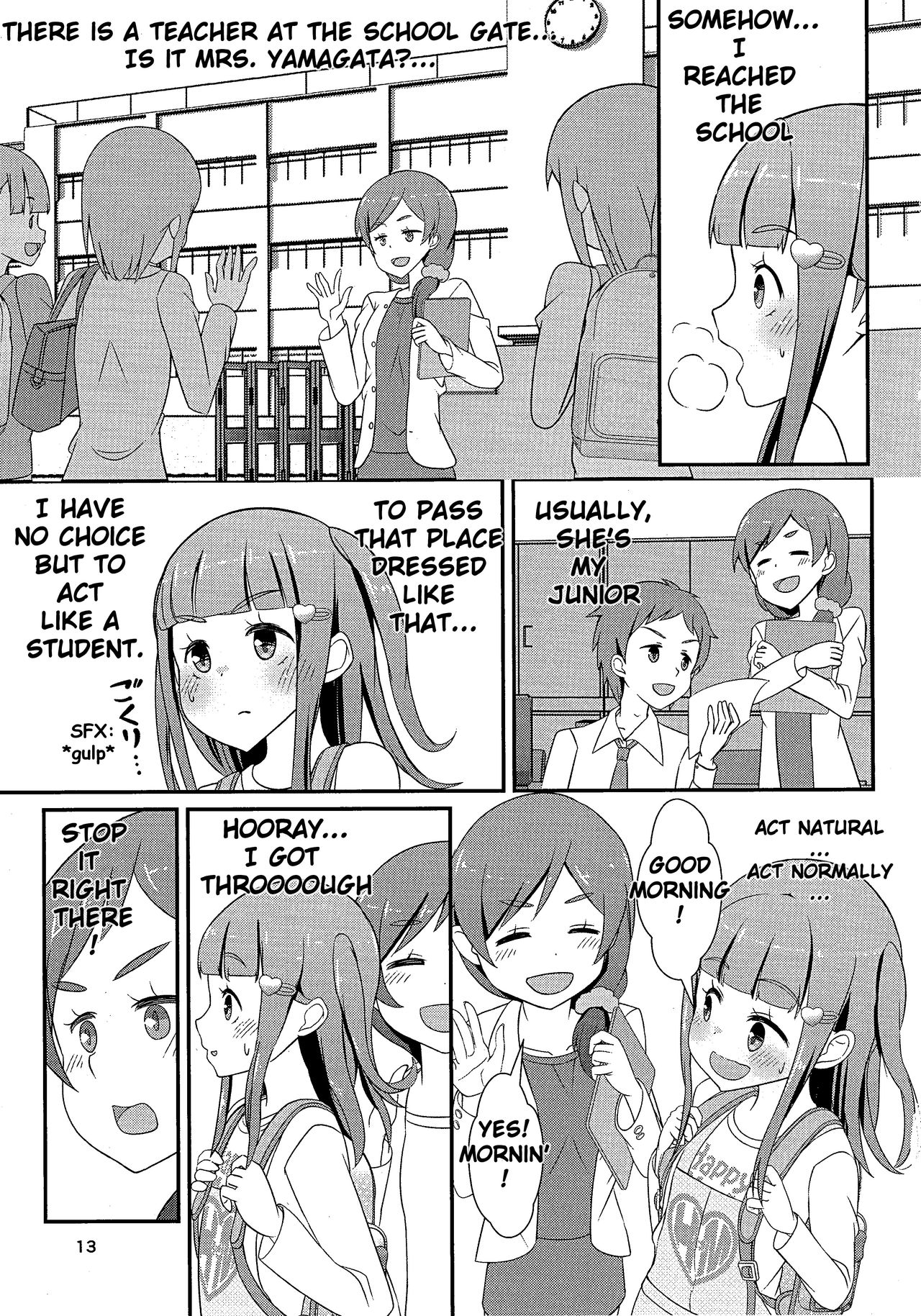 Teacher Series — Teacher! Try dressing up as a girl on a school road! [C93] [Manaita]