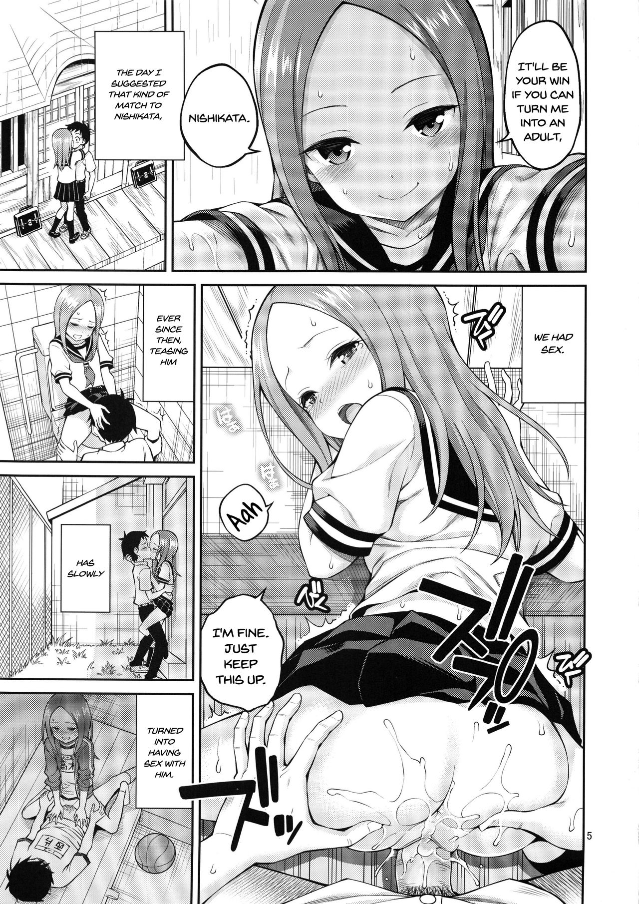 Teasing Series — Expert Teasing Girlfriend Torments Shy Boyfriend Into Uncontrollable Creampie Fuck [C96 Popochichi Yahiro Pochi Torokashi Jouzu no Takagi-san Soredemo Ayumu wa Hametekuru English Hennojin Dec]