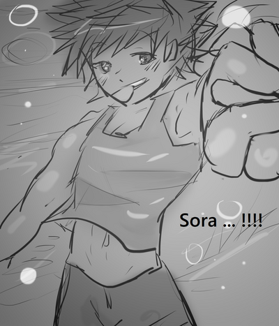 Teen Series — Kairi gets roughly double penetrated by massive cocks after being captured  [Kairi trapped 2]