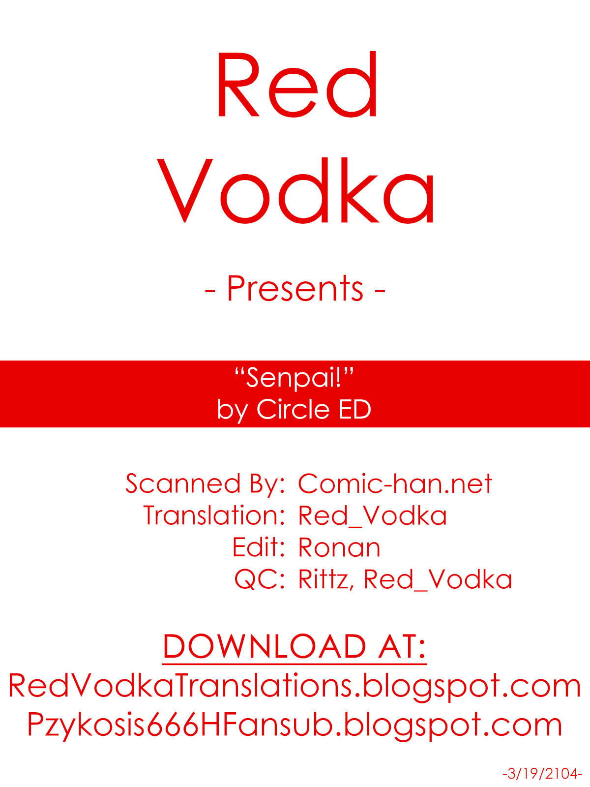 Teen Series —  Senpai! ch01 [English] =Red Vodka=