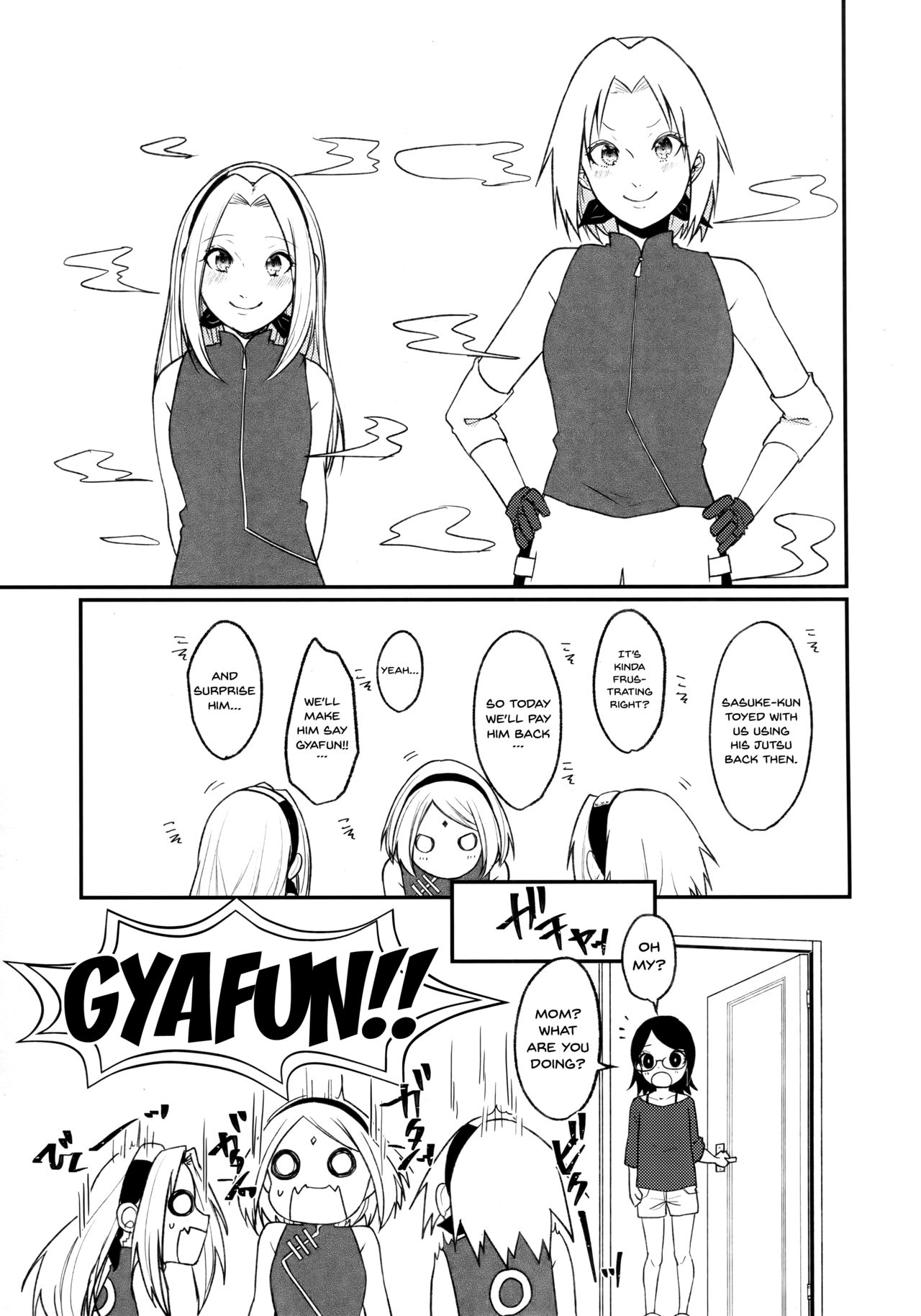 Teen Series —  Shadow Clone Gangbang Fucking  [Zennin Shuuketsu 10 Togijiru OhRin Boruto English Doujins.com]